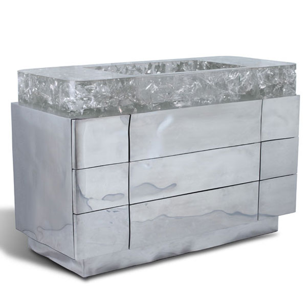 V Aqua Stainless Steel Vanity