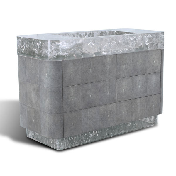 V Neptune Shagreen Vanity