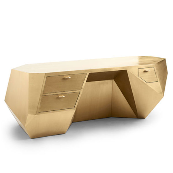 BB Popova Desk (Brushed Brass)
